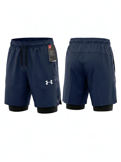 Short Under Armour Project Rock - "Iron Paradise" Navy 2-in-1