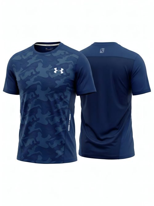 Camiseta Under Armour Tactical - Edición "Deep Navy" Camo Performance