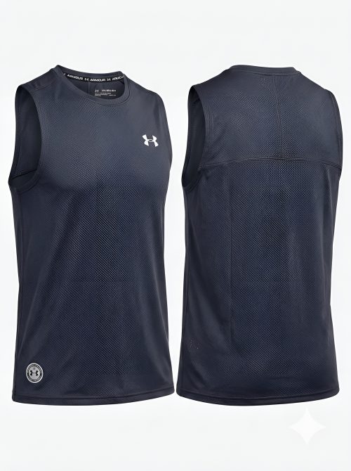 Franelilla Tank UA Stealth - Gris Carbón