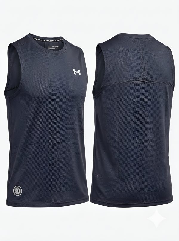 Franelilla Tank UA Stealth - Gris Carbón
